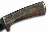 Knife With Tiger Iron Inlays #370848-3